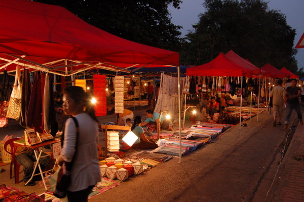 Night market in Luang Prabang